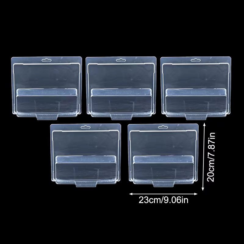 5Pcs Car Toy Transparent Display Case Hotwheels Protective Shell Boulevard Team Transport Model Card Board Collect Boys Gift
