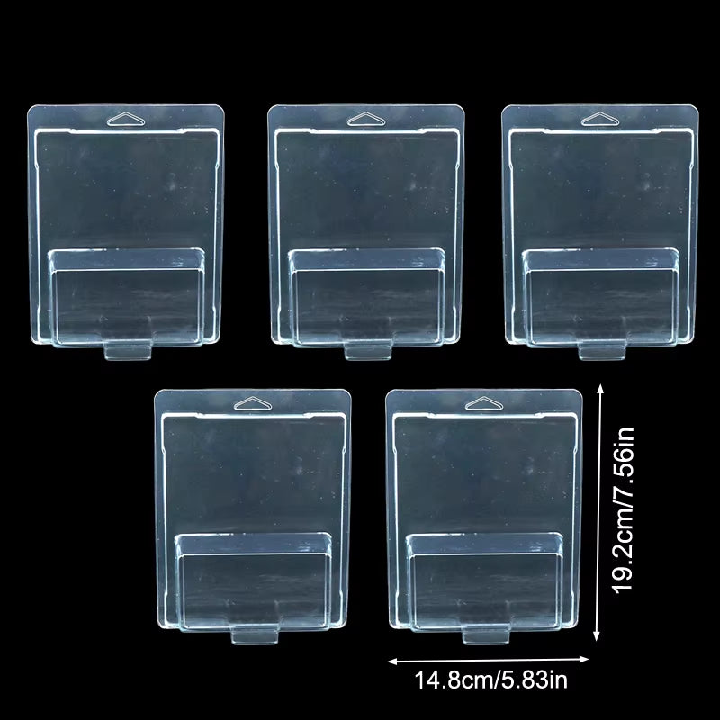 5Pcs Car Toy Transparent Display Case Hotwheels Protective Shell Boulevard Team Transport Model Card Board Collect Boys Gift