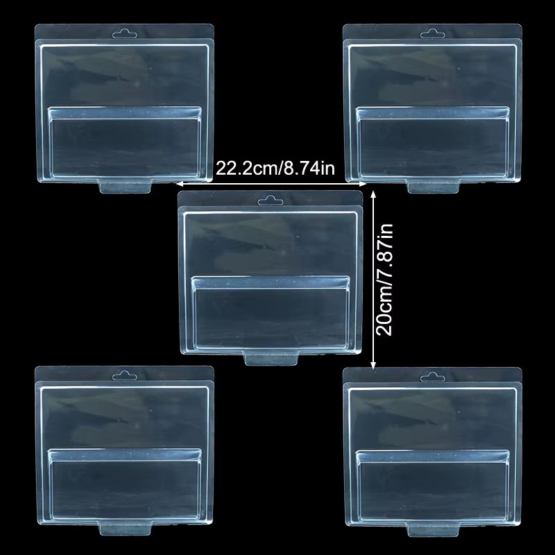5Pcs Car Toy Transparent Display Case Hotwheels Protective Shell Boulevard Team Transport Model Card Board Collect Boys Gift