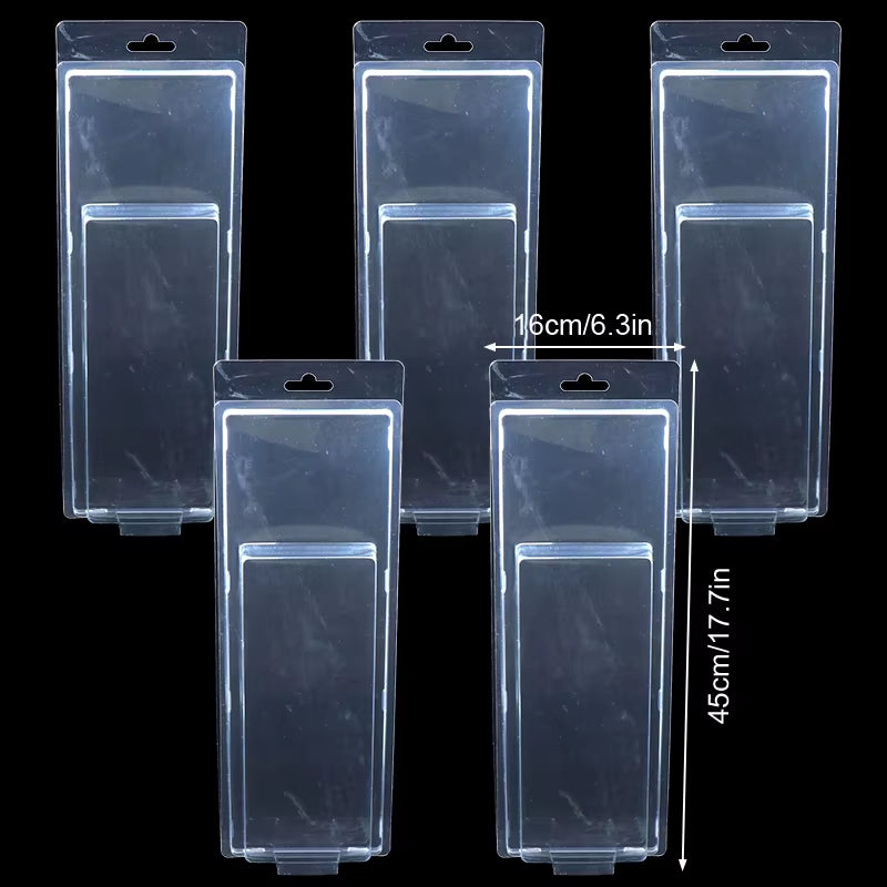 5Pcs Car Toy Transparent Display Case Hotwheels Protective Shell Boulevard Team Transport Model Card Board Collect Boys Gift